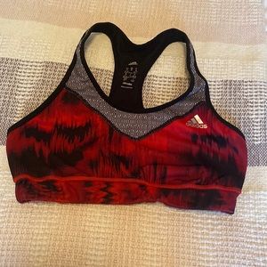 Adidas Red Climalite Sports Bra